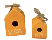 RAE DUNN WELCOME & HOME Bird Houses