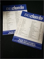 TORONTO CHUM FM TOP 30 CHARTS 80'S