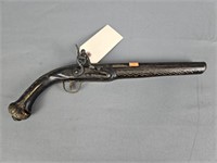 Reproduction Of Antique Flint Lock Dueling Pistol