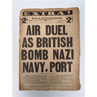 Daily Mirror 1939 Vintage Newspaper