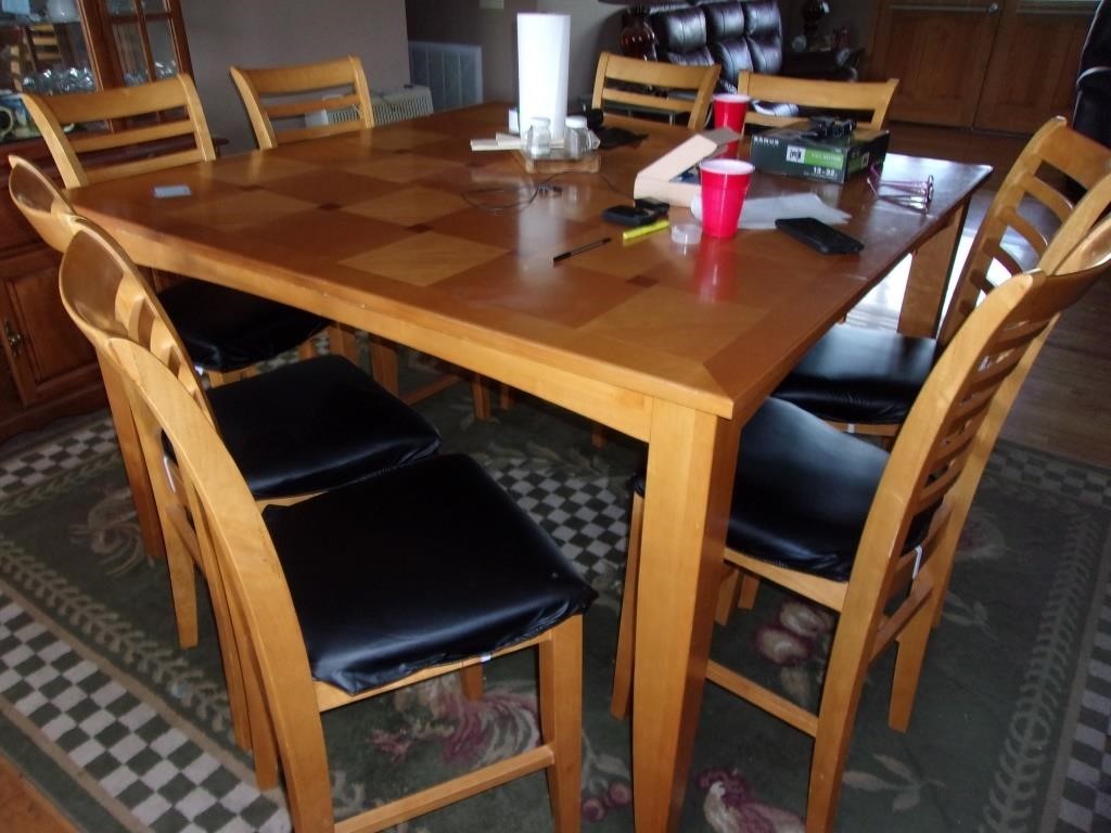 TABLE AND 8 CHAIRS