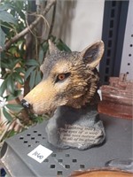 Wolf Statue w/ Saying