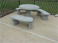 CEMENT PICNIC TABLE