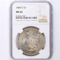 1884-O Morgan Dollar NGC MS64