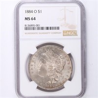 1884-O Morgan Dollar NGC MS64