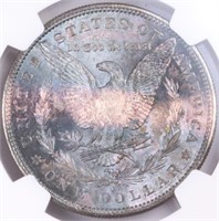 1880-S Morgan Dollar NGC MS64 Color!