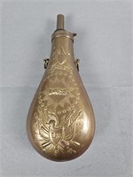 Repro Civil War Era Brass Powder Flask