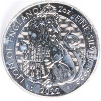 2022 Silver 2oz Queen's Beast - Lion of England
