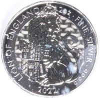 2022 Silver 2oz Queen's Beast - Lion of England