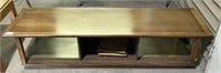 (H) Mid Century Wooden Coffee Table 66” x 20” x
