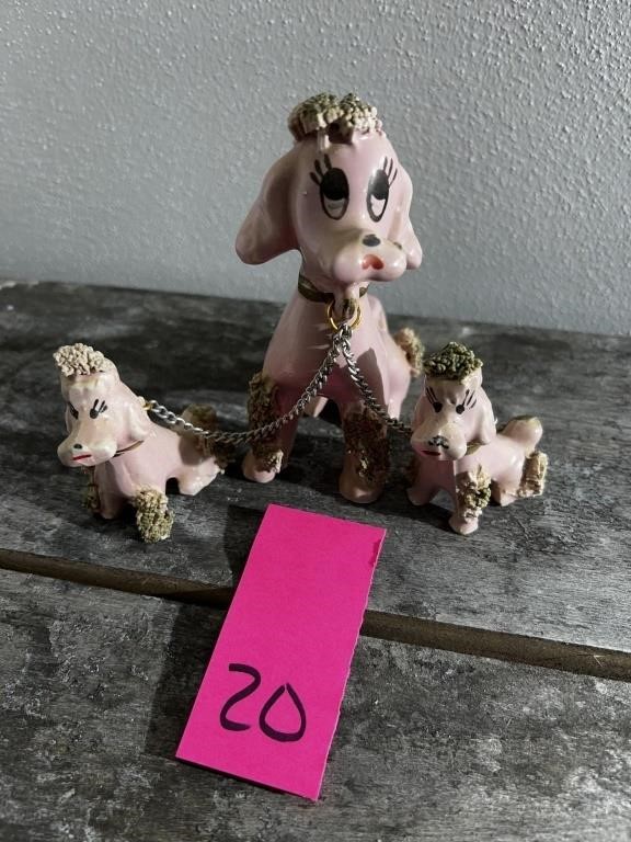 Pink Poodles On A Chain