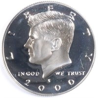 2000-S 90% Silver Proof Kennedy Half Dollar