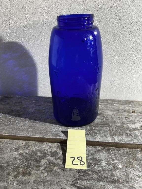 Cobalt Blue Mason Jar