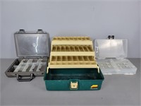 Lot Of Fishing Tackle Boxes Plano And More