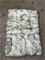 Faux Fur Small Accent Rug