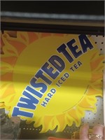 Metal Twisted Tea Sign