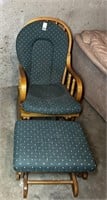 Gliding Rocking Chair & Footstool