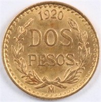 1920 Gold Dos Pesos