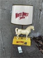 White Horse Scotch Whiskey Horse Lamp