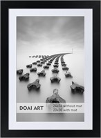 24x36 Poster Frame Black without Mat