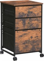 SEALED-HOOBRO 3-Drawer Mobile File Cabinet