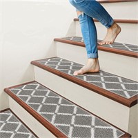 DanceWhale Non-Slip Stair Treads, Grey