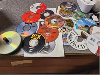 lot of computer games and program disc