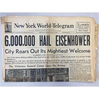 New York World - Telegram Original 1945 Vintage Ne