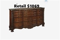 North Shore Wood/Marble Dresser, (view pict)