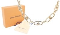 Louis Vuitton Gold Tone Chain Necklace