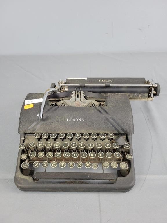 Vintage Corona Sterling Typewriter