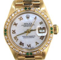 18kt Gold Rolex 69178 Datejust Lady President