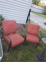 Metal Chairs w/Cushions