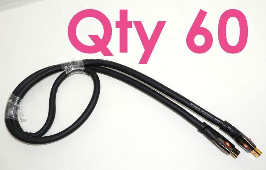 QTY 60-Monster 1000HD HDMI Cables-1meter