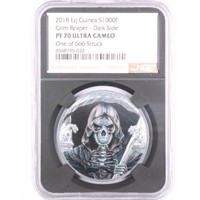 2018 Proof Silver 1oz Grim Reaper NGC PF70 UC