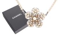 Chanel Vintage Pearl Flower Necklace