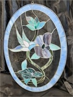 Stained glass wall hanging