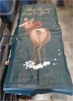 Oilcloth Christmas banner