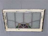 Old Stained Glass Window Panel