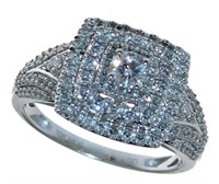 10kt Gold Cushion Cut 1.00 ct Diamond Ring