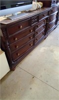 Triple Dresser with Mirror  39 x 68 x 20 - see not
