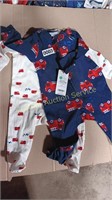 2 3M CARTER'S BOY ONESIES