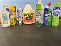 Various Cleaning Supplies / Stamp Re-Inking Fluid