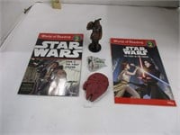 Star Wars figures and books