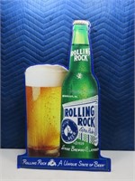 ROLLING ROCK Beer 27" Tin ManCave Sign (2000)