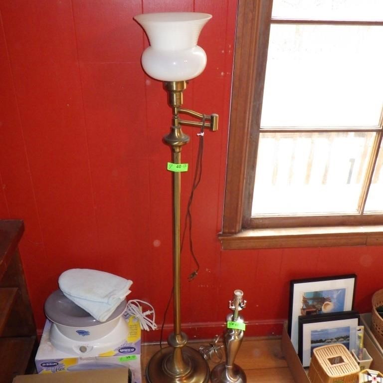 ADJUSTABL FLOOR LAMP (SURFACE RUST), TABLE LAMP