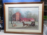 Rare R BUCKLEY MOSS signed/#d 38x30 Amish Art $$