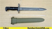 Utica Cutlery Manufacturer BOMB STAMPED Bayonet. V