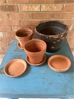 Terra Cotta Flower Pots & Plates