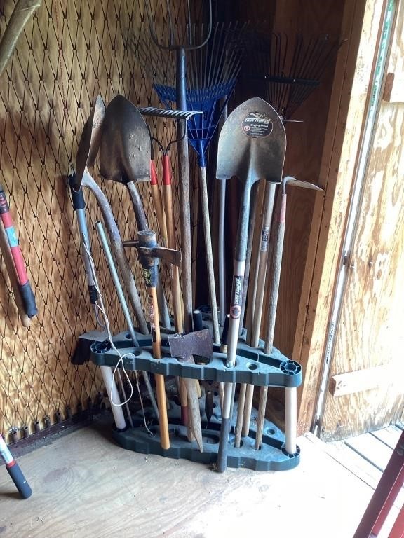 Yard Tools in Container